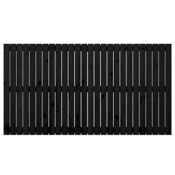 Wall Headboard Black - Solid Pine 166x3x90 cm | HipoMarket