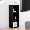 Stylish Black TV Cabinet | 107x35x37 cm Engineered Wood