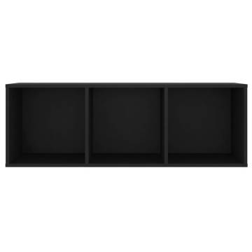 Stylish Black TV Cabinet | 107x35x37 cm Engineered Wood