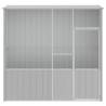 Grey Bird Cage 215x78x200 cm - Durable Galvanised Steel