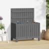 Garden Storage Box Grey 76x42.5x54 cm Solid Wood Pine Colour grey pine Size 76 x 42.5 x 54 cm 