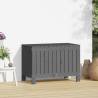 Garden Storage Box Grey - Solid Pine Wood | Hipo Market