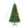 150 cm Pre-lit Artificial Christmas Tree with Pine Cones - Green