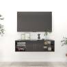 Stylish Grey Wall Shelf | 102x30x29 cm | HipoMarket