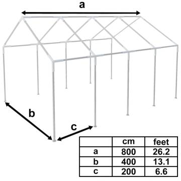 Durable Steel Frame for 8x4m Marquee - Easy Assembly