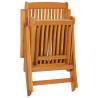 Folding Garden Chairs with Footrests - 2 pcs Solid Wood