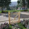 Single Fence Gate Hazel Wood 100x120 cm | Rustic Garden Entry