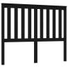 Black Bed Headboard - Solid Pine Wood, Stylish & Modern Design