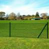 Chain Link Fence with Posts Spike Steel 1.0x25 m - HipoMarket