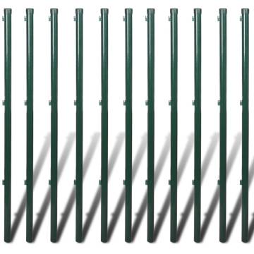 Chain Link Fence with Posts Spike Steel 1.0x25 m - HipoMarket