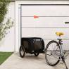 Pet Bike Trailer - Black Oxford Fabric & Iron | HipoMarket UK