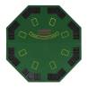 8-Player Folding Poker Tabletop - Green Octagonal | HipoMarket