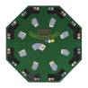 8-Player Folding Poker Tabletop - Green Octagonal | HipoMarket