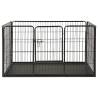 Puppy Playpen Steel 123x77.5 cm | Safe & Versatile Play Area