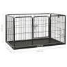 Puppy Playpen Steel 123x77.5 cm | Safe & Versatile Play Area