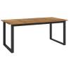 Garden Table with U-shaped Legs | Solid Acacia Wood - HipoMarket