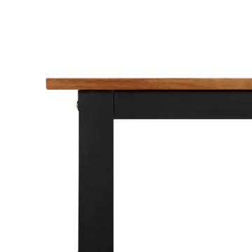 Garden Table with U-shaped Legs | Solid Acacia Wood - HipoMarket