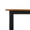 Garden Table with U-shaped Legs | Solid Acacia Wood - HipoMarket