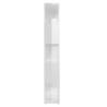 High Gloss White Book Cabinet Room Divider | 80x24x155 cm