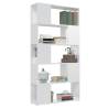 High Gloss White Book Cabinet Room Divider | 80x24x155 cm