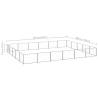 Dog Kennel Silver 30 m² Steel - Durable Outdoor Pet Enclosure