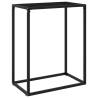 Console Table Black 60x35x75 cm Tempered Glass Colour black Size 60 x 35 x 75 cm Quantity in Package 1 Model without feet 