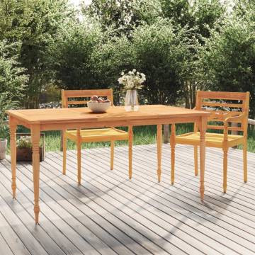 Batavia Table 200x100 cm | Solid Teak Wood Dining Table