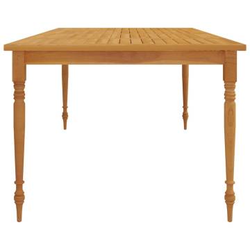 Batavia Table 200x100 cm | Solid Teak Wood Dining Table