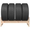 Tire Rack 120x40x40 cm - Solid Pine Wood Storage Solution