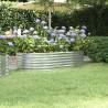 Garden Raised Bed Powder-coated Steel 152x80x36 cm Silver Colour silver Size 152 x 80 x 36 cm Quantity in Package 1 