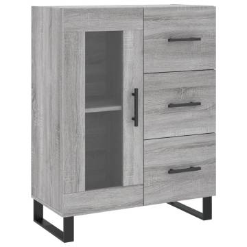 Highboard Grey Sonoma - Stylish Storage Cabinet | HipoMarket