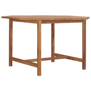 Garden Table 120x120 cm Made of Solid Teak Wood