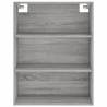 Stylish Highboard Grey Sonoma - Engineered Wood 69.5x34x180 cm