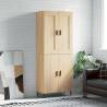 Highboard Sonoma Oak 69.5x34x180 cm Engineered Wood Colour sonoma oak Quantity in Package 1 Model 2 doors 