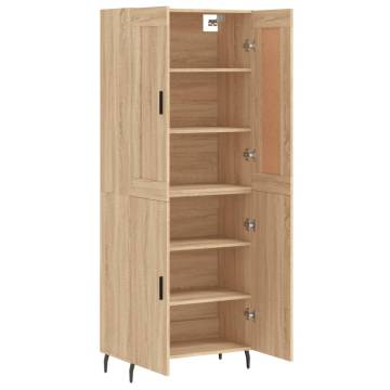 Stylish Highboard Sonoma Oak - 69.5x34x180 cm | Hipomarket