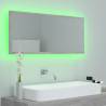 LED Bathroom Mirror Concrete Grey - Stylish & Functional Design