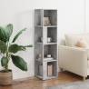 Stylish Concrete Grey Corner Cabinet 33x33x132 cm