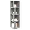 Stylish Concrete Grey Corner Cabinet 33x33x132 cm