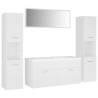 Stylish White Bathroom Furniture Set - Organize Your Space