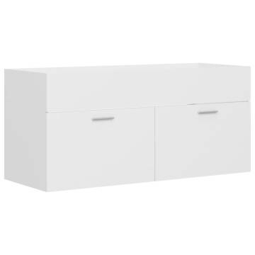 Stylish White Bathroom Furniture Set - Organize Your Space