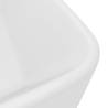 Luxury Matt White Ceramic Wash Basin - 41x30x12 cm