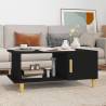 Coffee Table Black 90x50x40 cm Engineered Wood Colour black Quantity in Package 1 