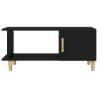 Stylish Black Coffee Table - 90x50x40 cm Engineered Wood