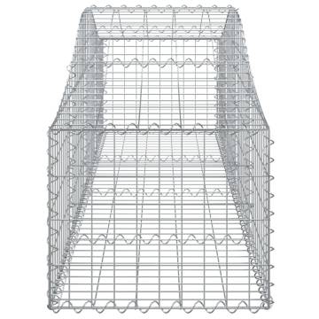 Arched Gabion Baskets - 40 pcs Galvanised Iron | HipoMarket UK