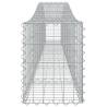 Arched Gabion Baskets - 15 pcs Galvanised Iron | Hipo Market