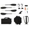 Inflatable Kayak Black | 424x81x31 cm | Durable & Safe