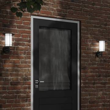 Outdoor Wall Light Black Stainless Steel for All Spaces