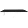 Manual Retractable Awning with LED - 600x300 cm Anthracite