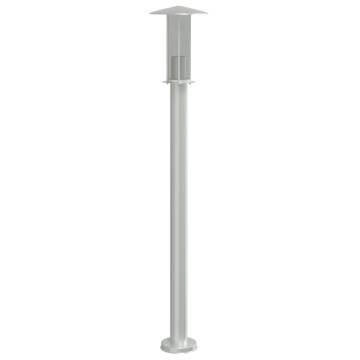 Outdoor Floor Lamps 3pcs Silver Stainless Steel - 100 cm