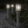 Outdoor Floor Lamp with Sensor Silver 60 cm Stainless Steel Colour silver Quantity in Package 1 Bulb Quantity with sensor Model 